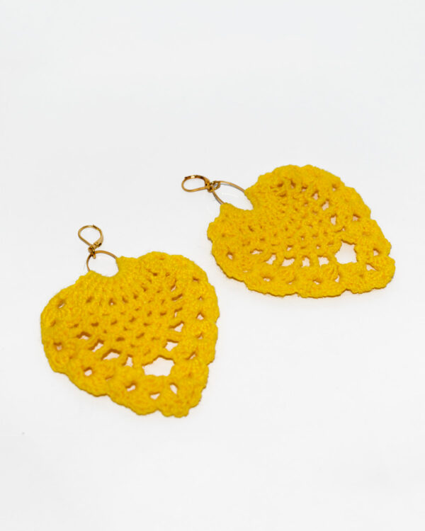 Aretes Leaf Amarrillo